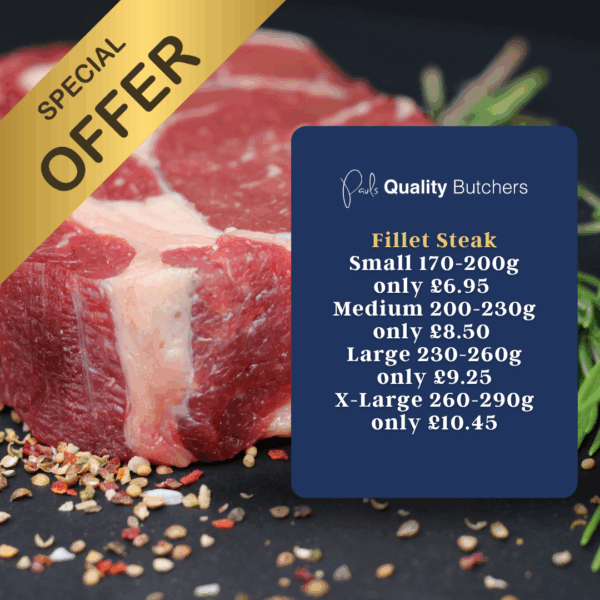 Half Price Steak Special - Fillet Steak